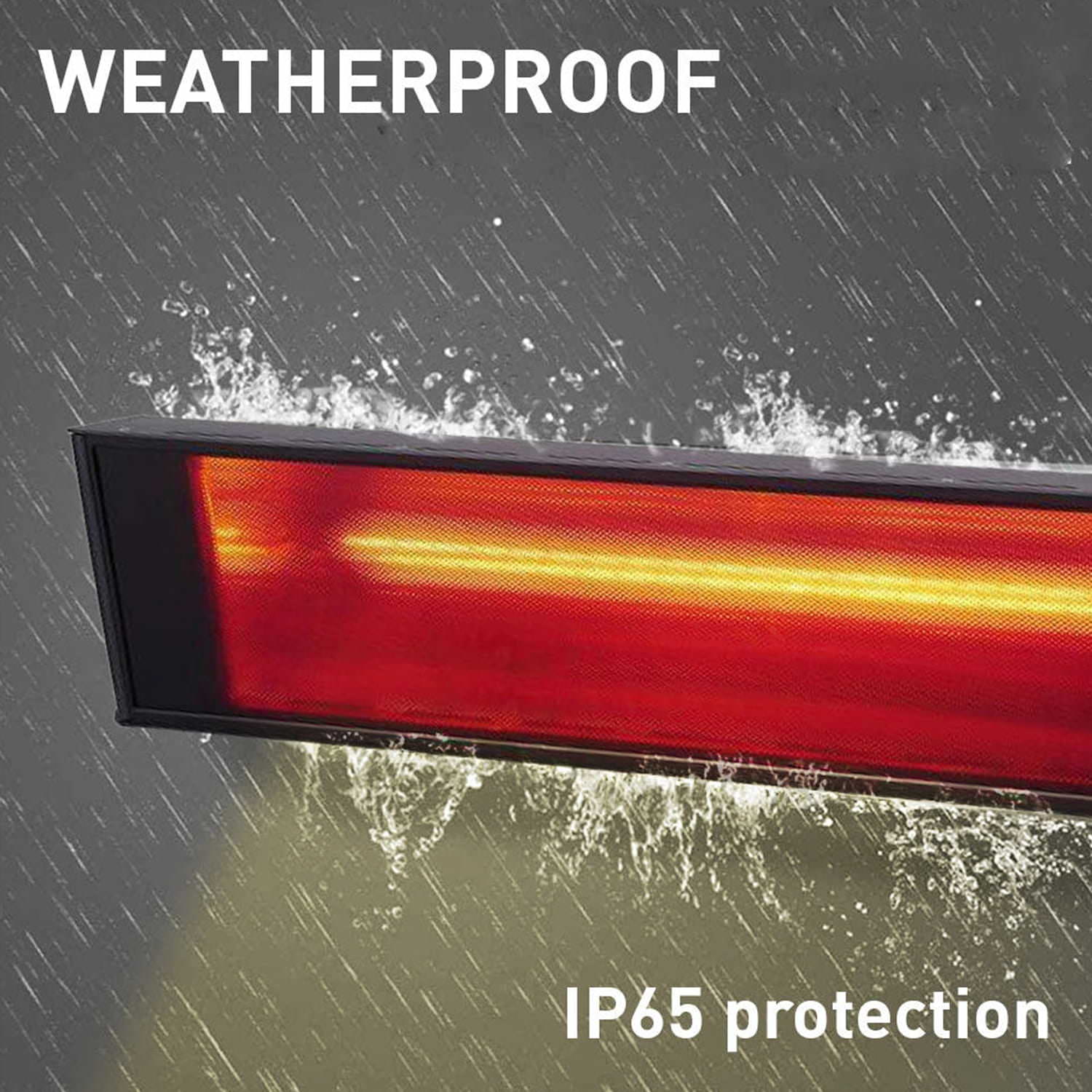 Sined Chauffage Infrarouge en Verre 2000w Noir 3 Niveaux de Puissance 3366100 Pour Optimiser la Consommation Électrique Selon les Besoins de Chauffage Avec Télécommande