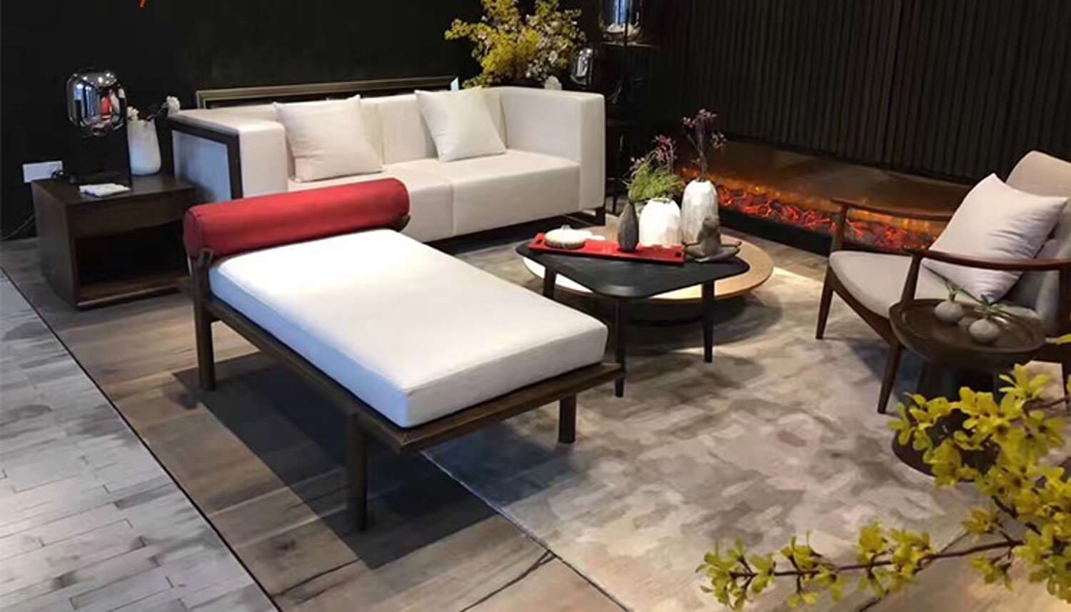 Sined Amiata Chimenea Chimenea electrica empotrable e independiente 180 cm con 1500 W de potencia Chimenea de interior negra Efecto llama 6 intensidades Mando a distancia Estructura de panel laminado en frío