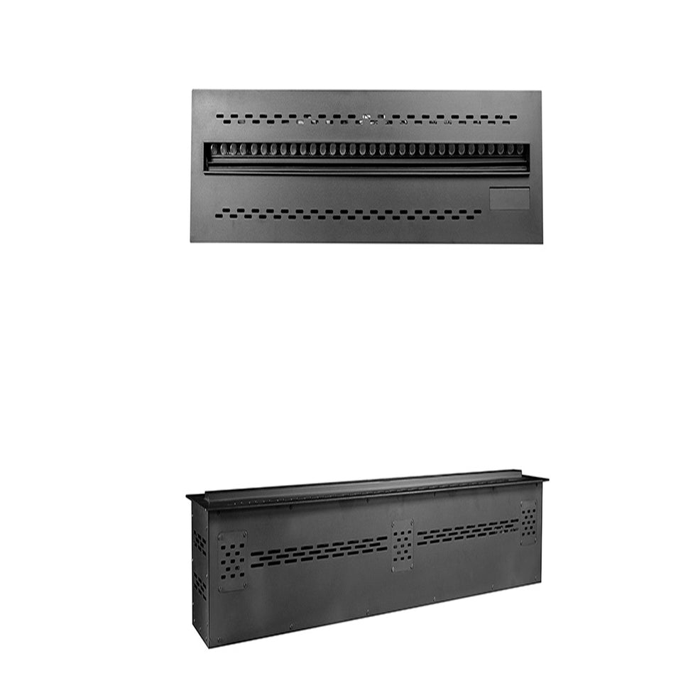 Sined Caldaro 50 Electric Water Fireplace Indoor Fireplace LED Non-Thermal Black with Built-in 3D Multicolor Flame Simulation for Elegant and Modern Rooms with Remote Control