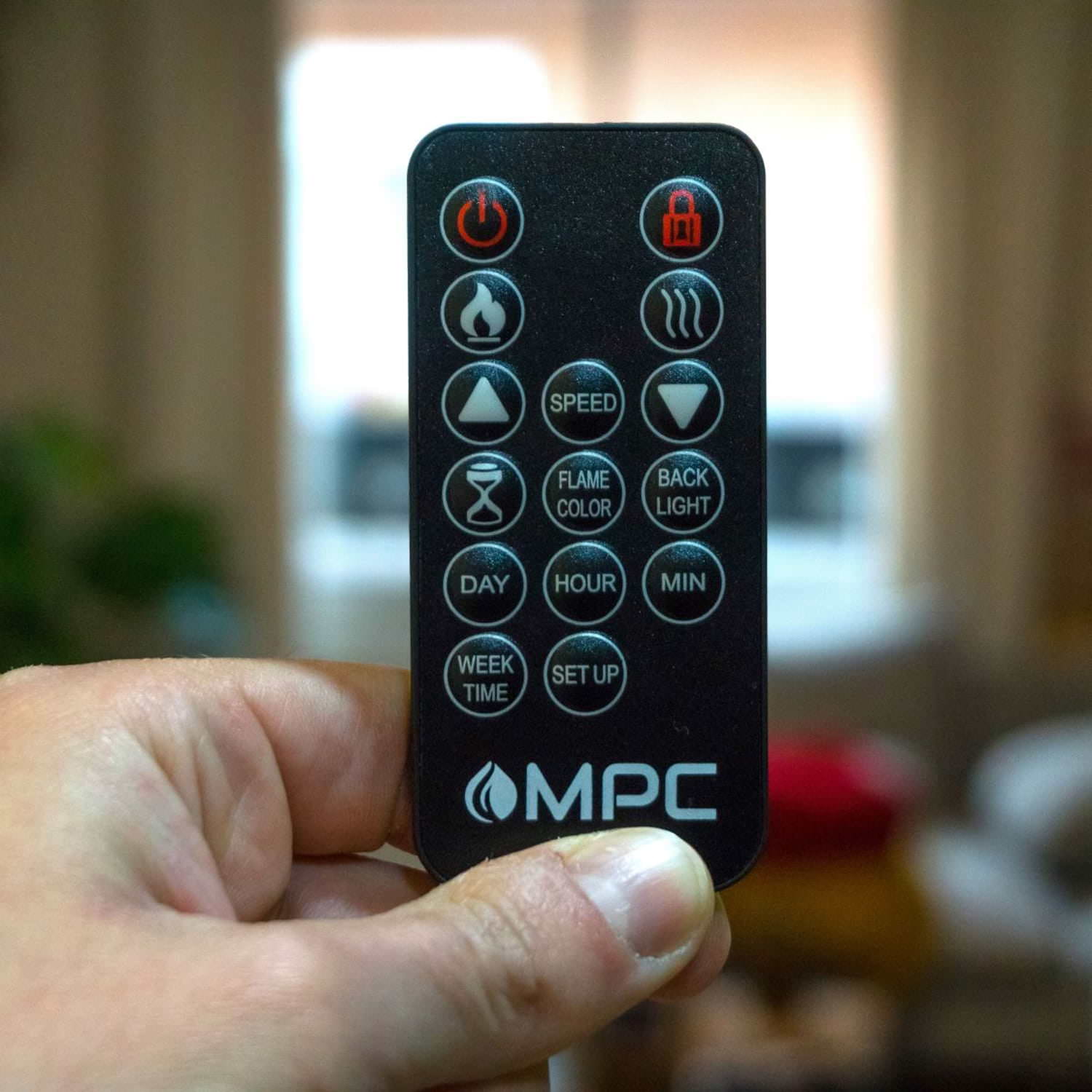 Mpc Caldera Elektrische Haard Compleet Met Inbouw Elektrisch 1500 w Super Realistisch Vlam Effect En Romig Witte MDF Houten Frame Inclusief Afstandsbediening