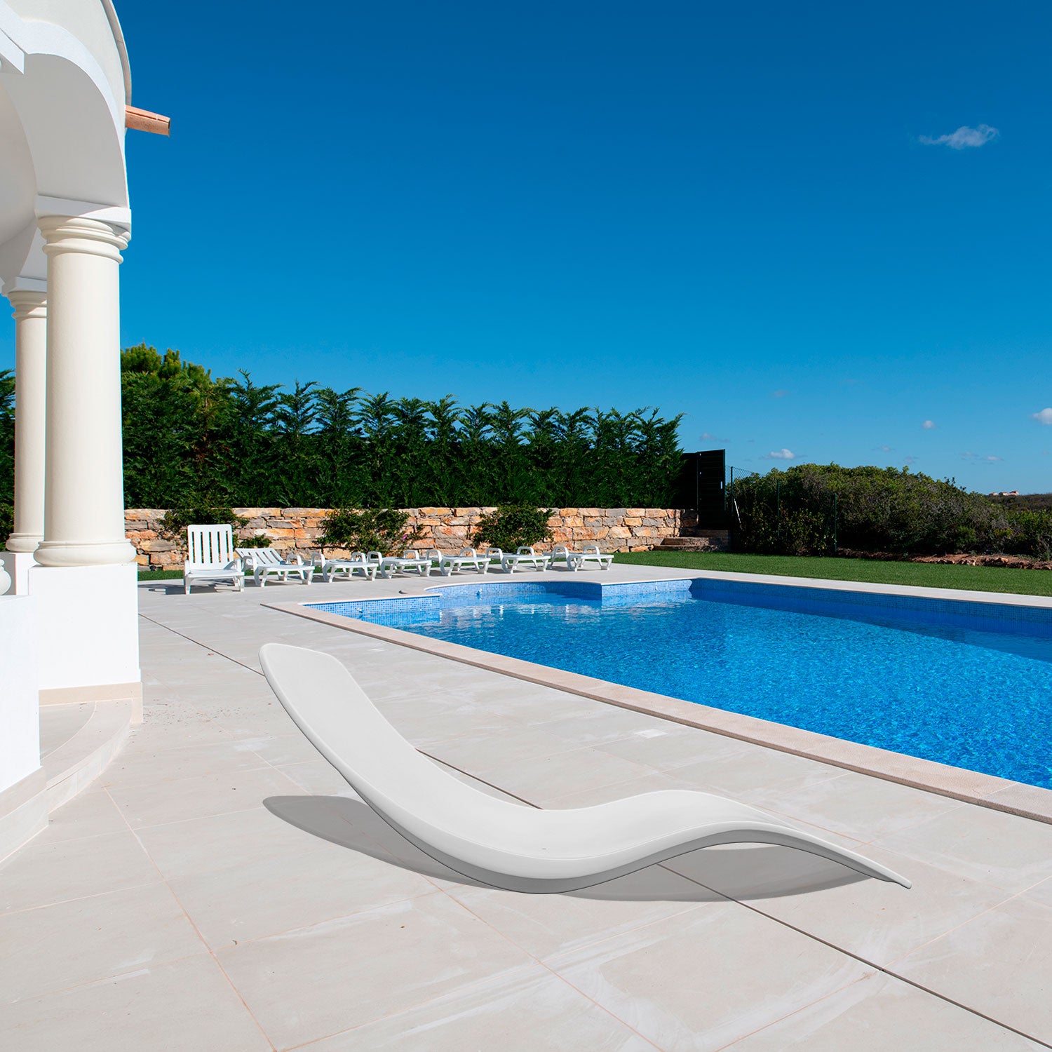 Chaise Longue Antares Bain de Soleil de Luxe pour Extérieur Sined