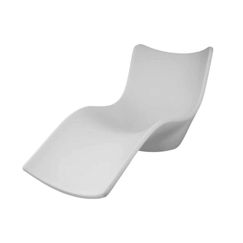 Chaise longue Cassiopea blanca: diseño moderno y duradero