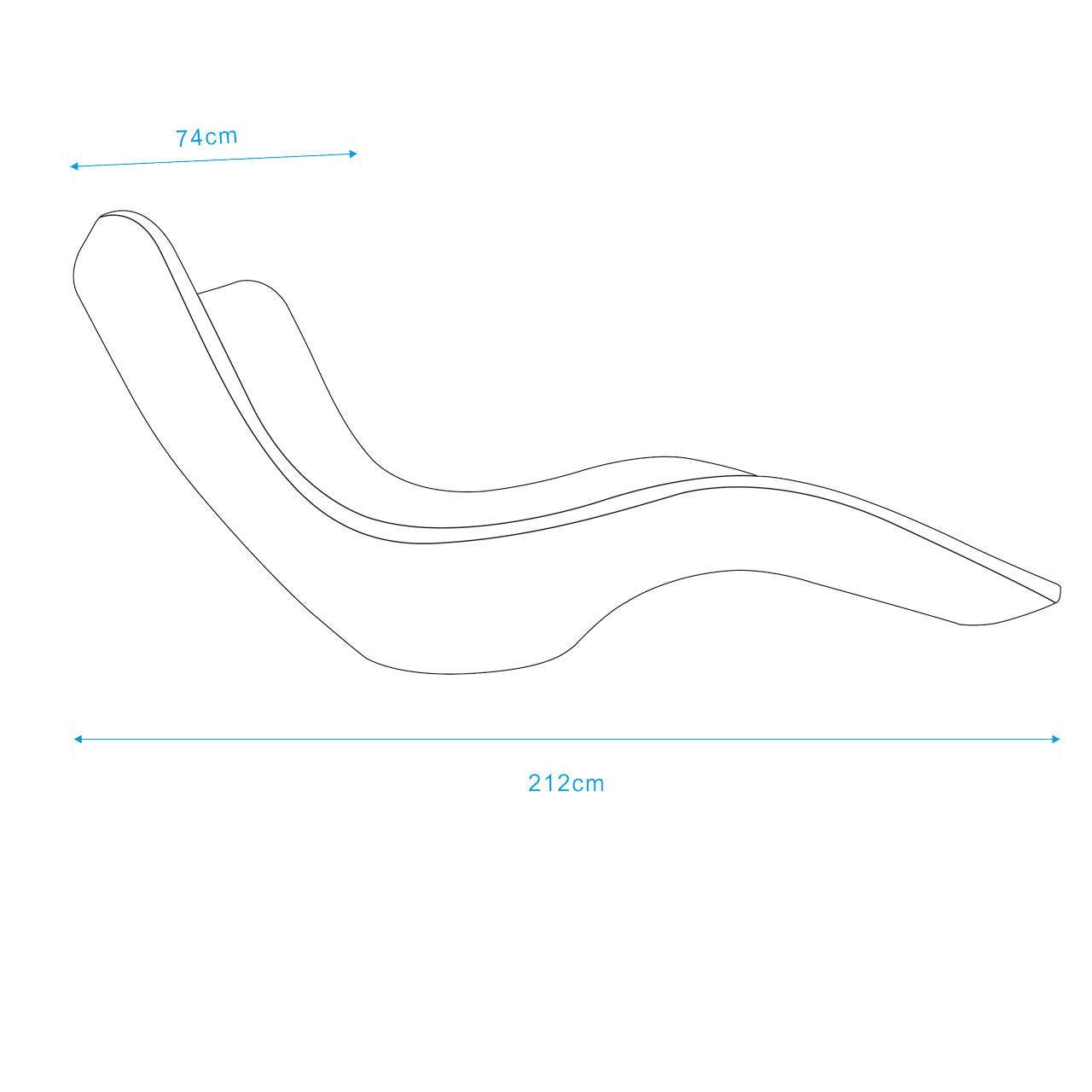 Tumbona Cassiopea Chaise Longue Flottante ed Ergonomica Sined