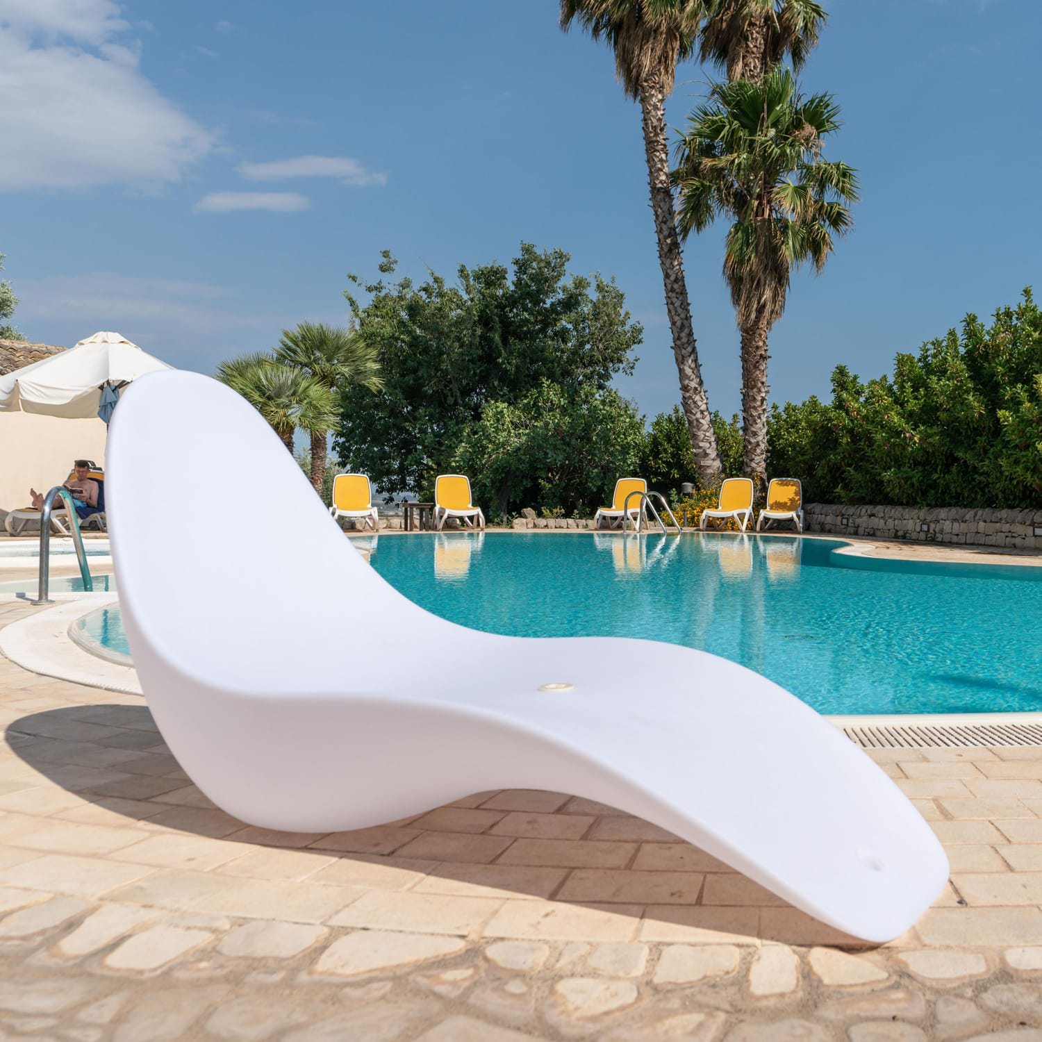 Chaise Longue Sirio Transat Résistant et Flottant Sined