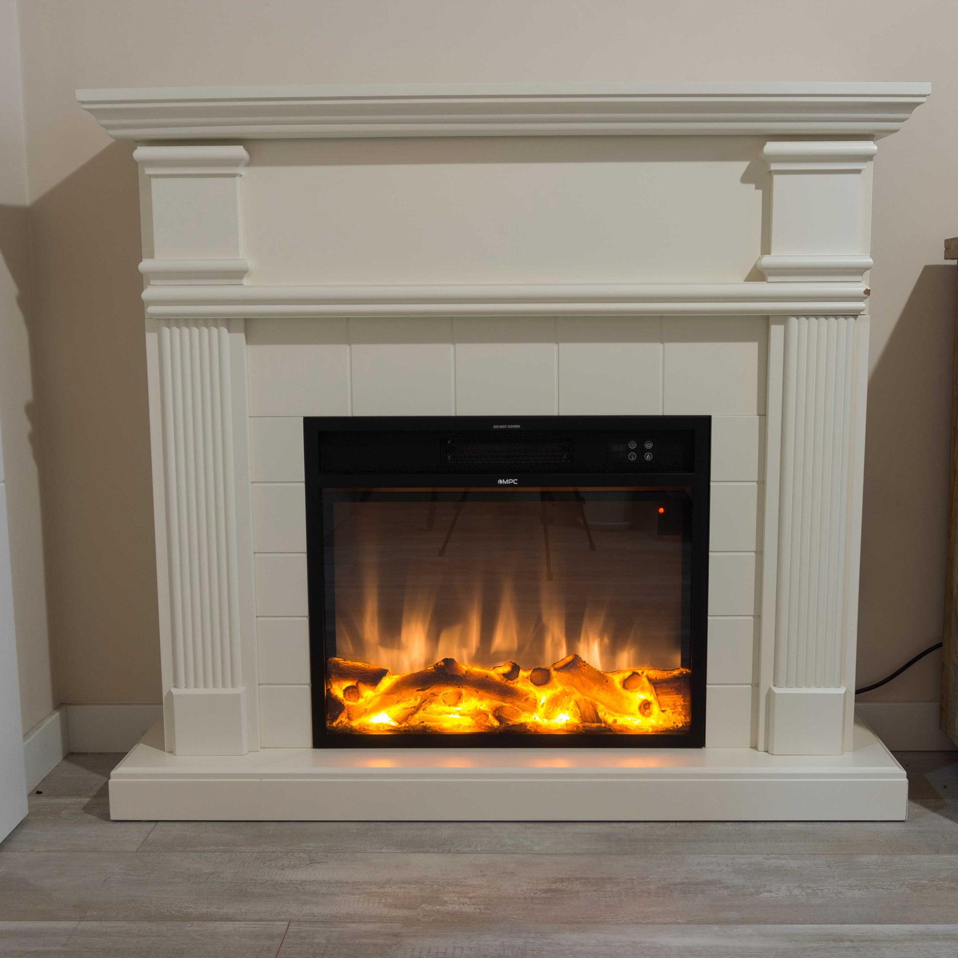 Kachelomlijsting Wit Sined Gemaakt In Europa Voor Elektrische Haard Vulcano Van 60 Cm Of Branders Ispica Van 75 Cm Tijdloos Klassiek Ontwerp