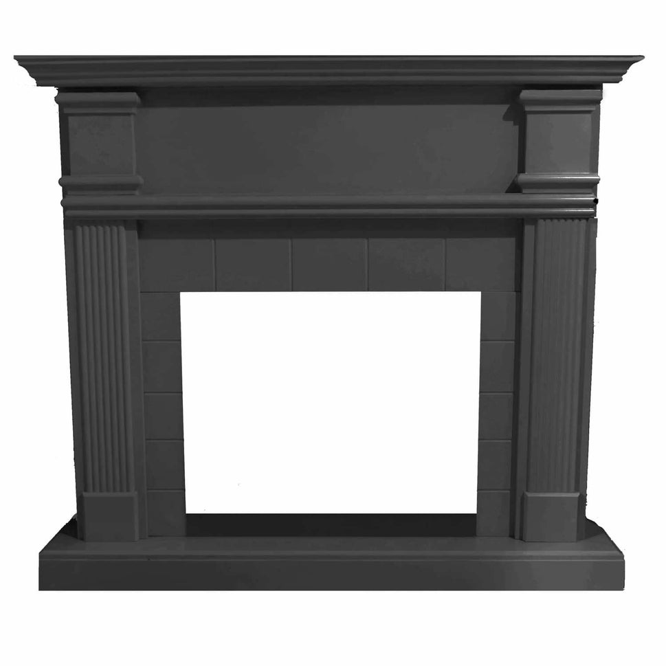 Mpc Marco Fireplace Boiler Deep Gray Mdf For Electric Insertable Volcano Fireplace or Existing Burner Timeless Classic Design