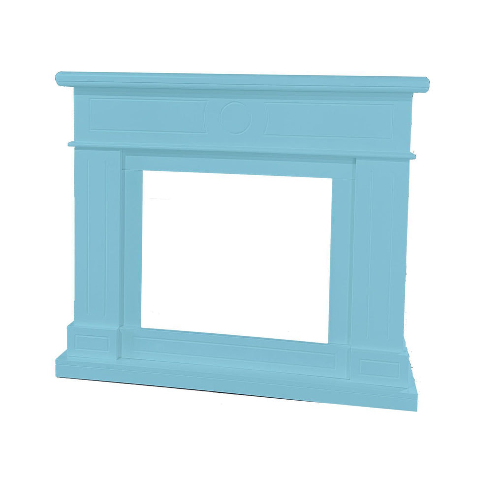 Fireplace Frame Mpc Lipari Turquoise Blue Fireplace Frame Lipari Turquoise Blue For Volcano Electric Burner or Existing Wood MDF Burner Ideal For All Environments