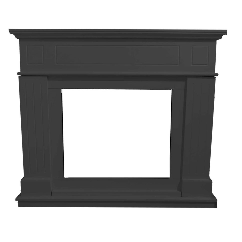 Dark Gray Pienza Electric Fireplace Frame Sined