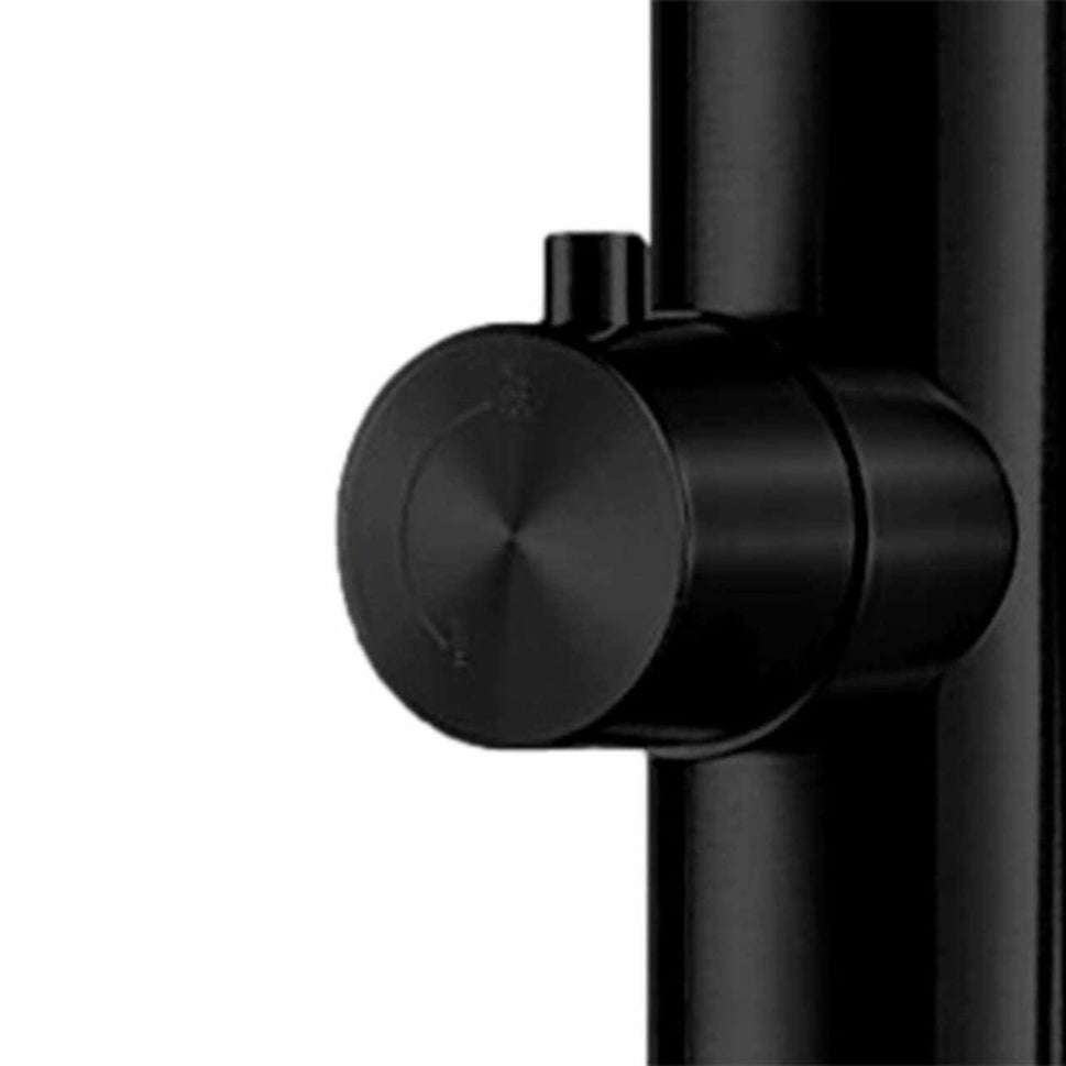 Stainless Steel 316L Outdoor Shower with Handheld Shower and Black Foot Wash Sined