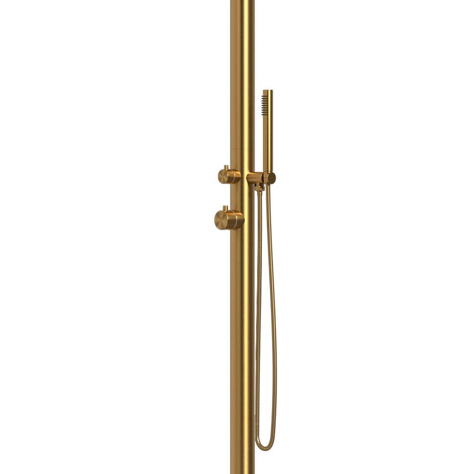 Outdoor Shower and Gold Hand Shower 230 Cm Sined