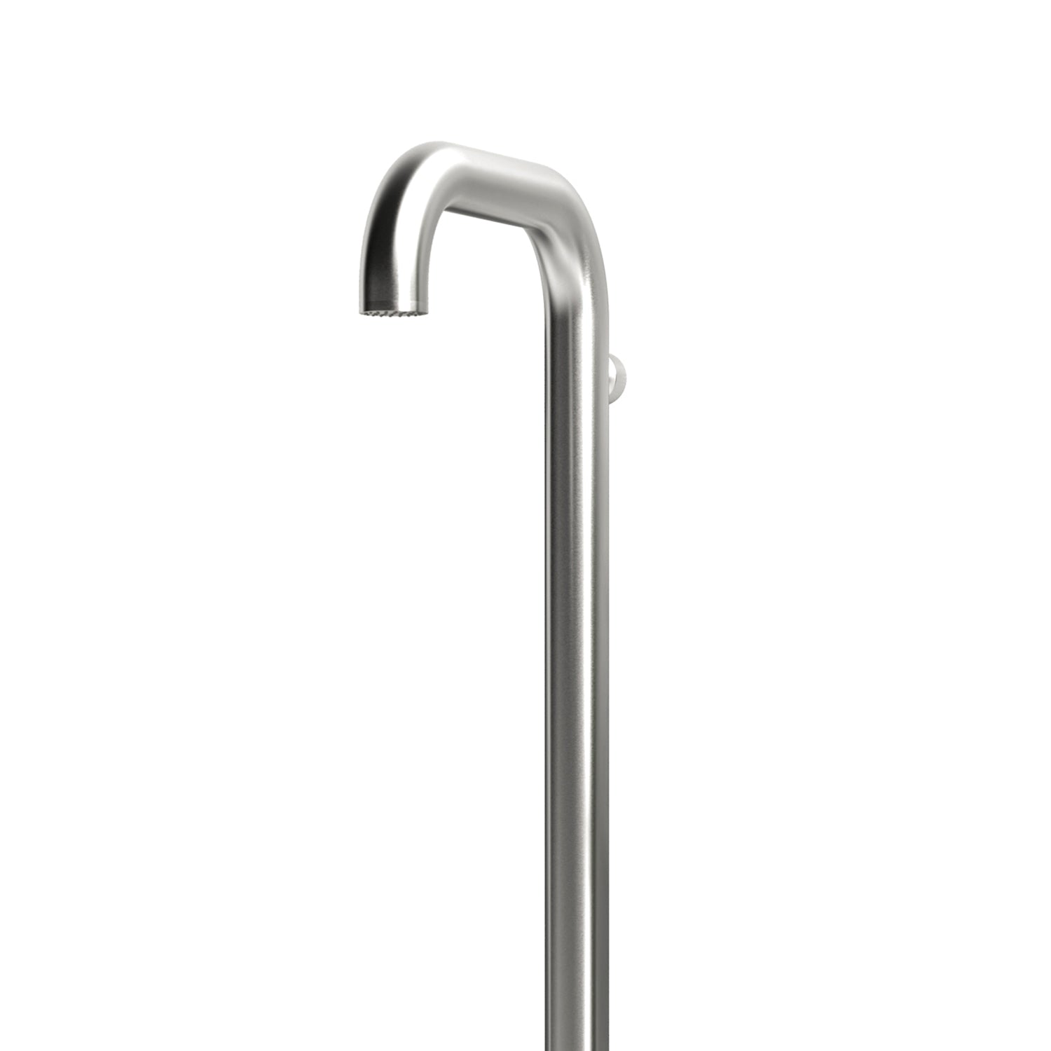 SINED Ducha de pared exterior de acero inoxidable 316L satinado sinterizado resistente a la corrosión y al desgaste - Modelo DOCCIA CHIA PARETE INOX