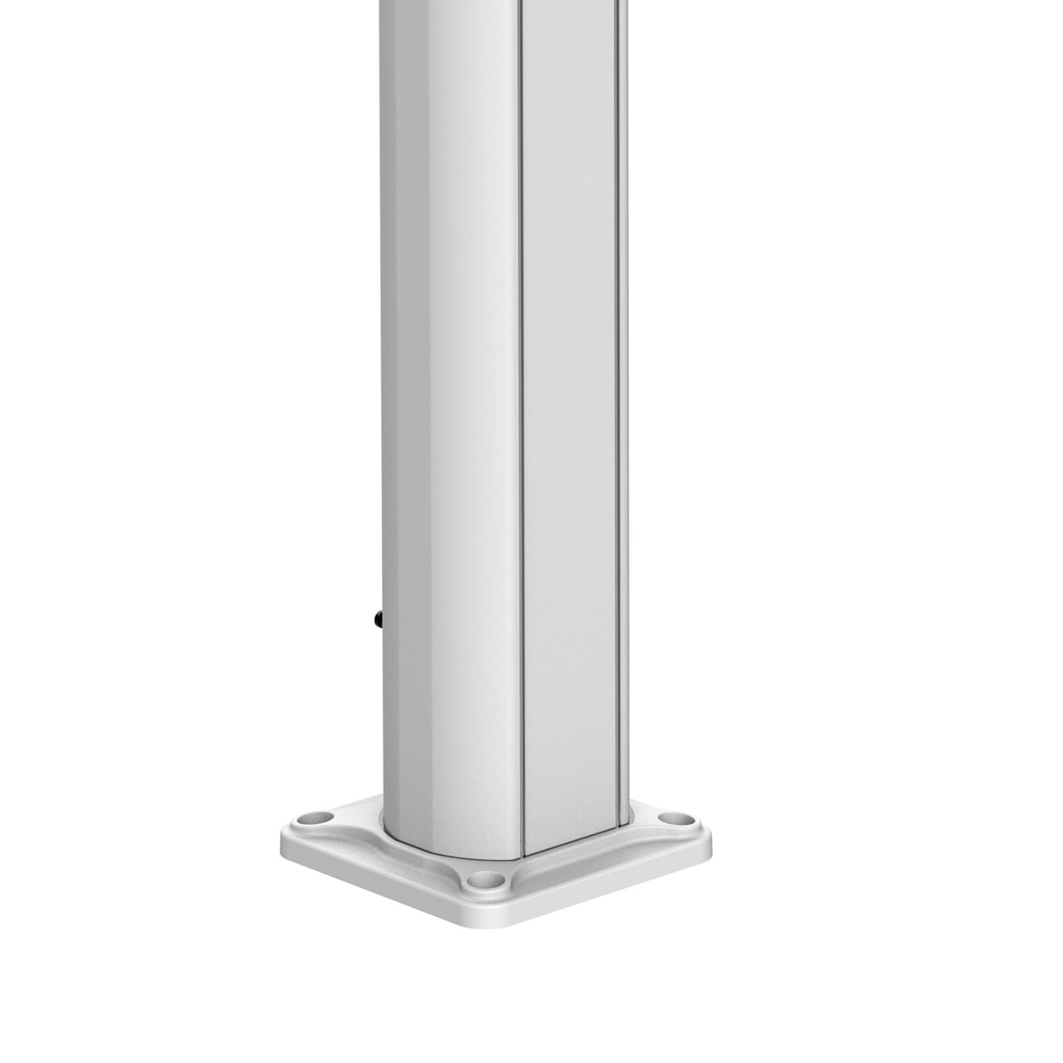 SINED Douche Solaire Blanche en Aluminium Dafne avec Pomme de Douche Ronde de 20 cm et Réservoir de 35 Litres Idéale pour Piscines et Jardins Hauteur 226 cm