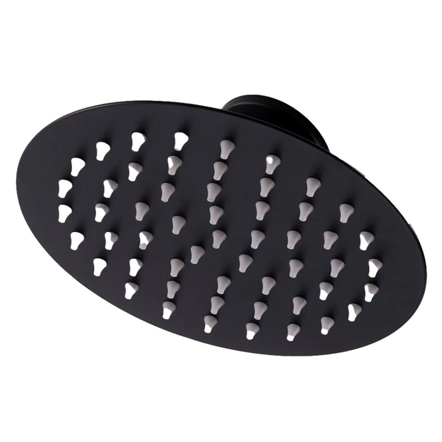 SINED Douche Solaire Blanche en Aluminium Dafne avec Pomme de Douche Ronde de 20 cm et Réservoir de 35 Litres Idéale pour Piscines et Jardins Hauteur 226 cm