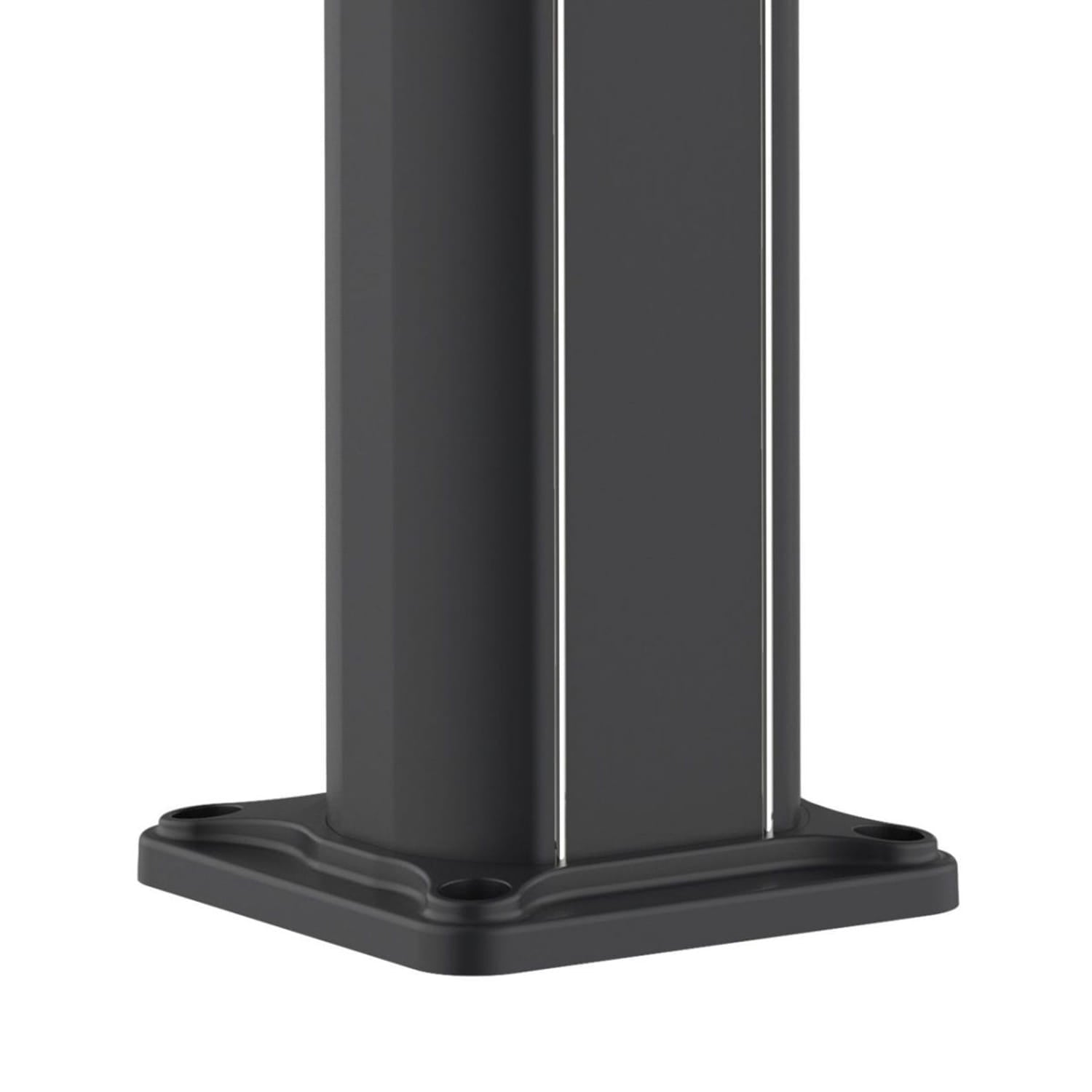 SINED Douche extérieure Solaire Nera en Aluminium avec pomme de douche ronde de 20 cm Structure Courbe et Réservoir de 35 Litres Idéal pour l'Extérieur Modèle Dafne