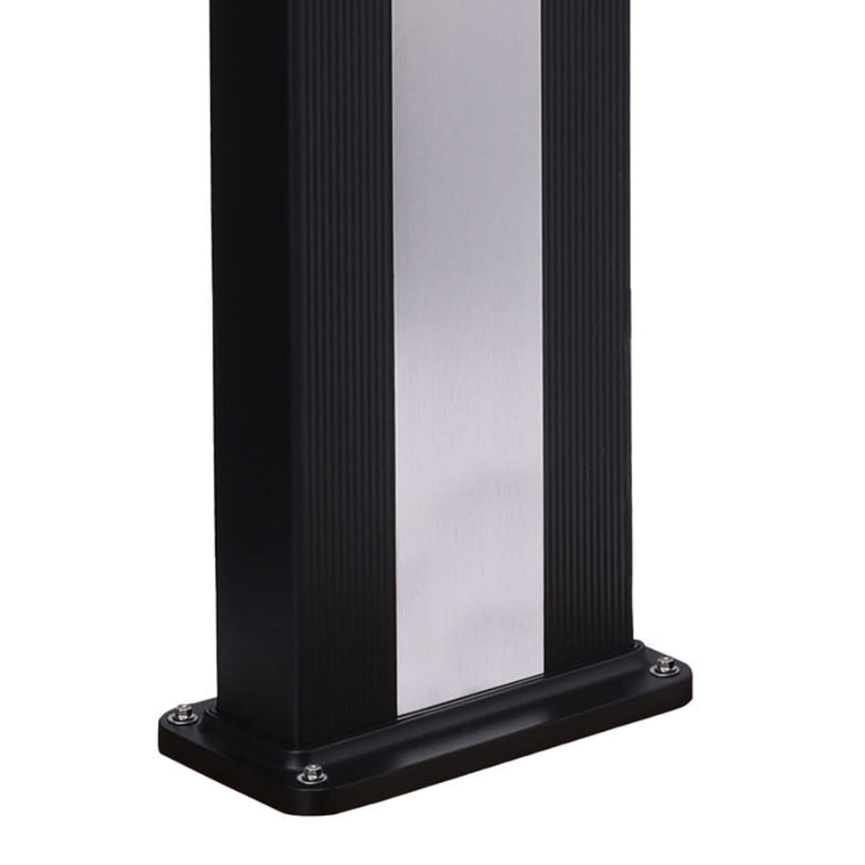 Sined Ella Nera Inox Aluminium-Solardusche 40 l, schwarzes Edelstahlband