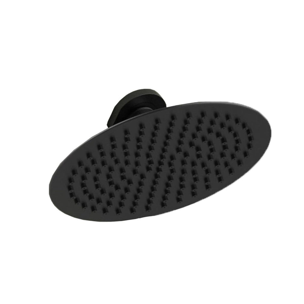 Sined Emi Blu gebogene Solardusche aus Aluminium mit Top-Brause und Standbrause, Blau