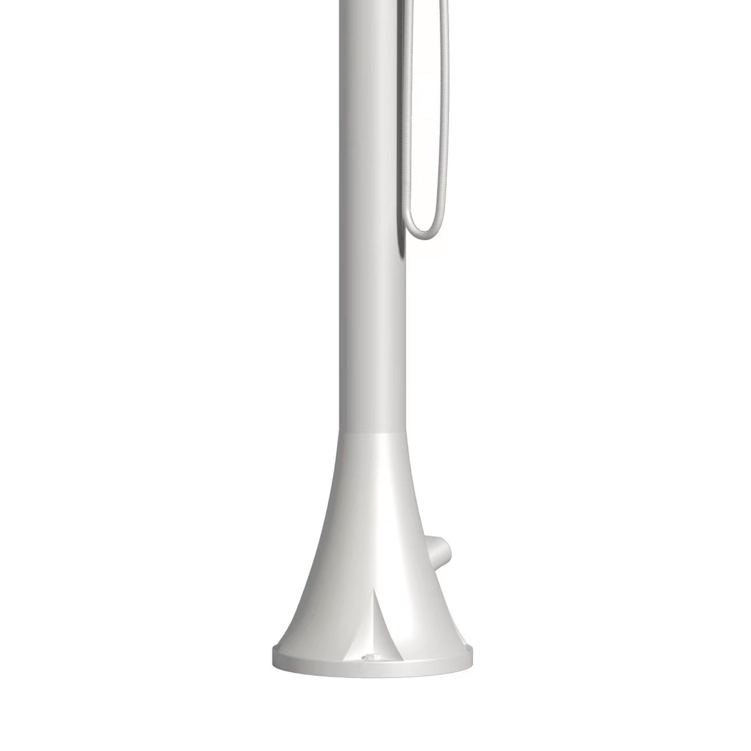 SINED Ducha de Piscina LUNA D BIANCA en Acero Inoxidable 316l Náutico Blanco Con Ducha de mano Doble conexión inferior y lateral Instalación en interior o exterior Agua fría y caliente