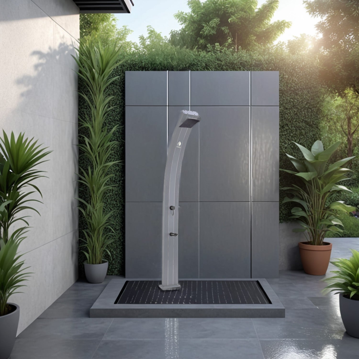 Ducha Solar Para Piscinas De Exterior Lea Argento Sined