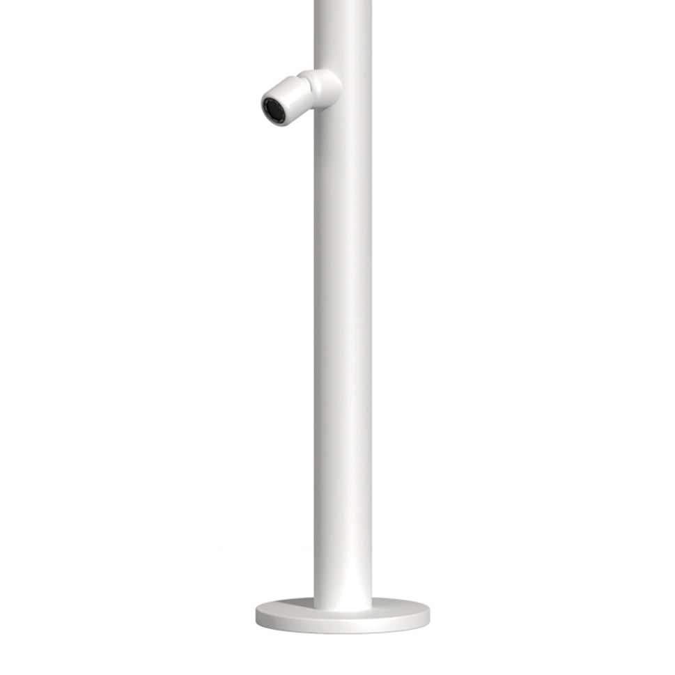 Doccia Esterno 316l Con Soffione e Lavapiedi Bianco Opaco Sined