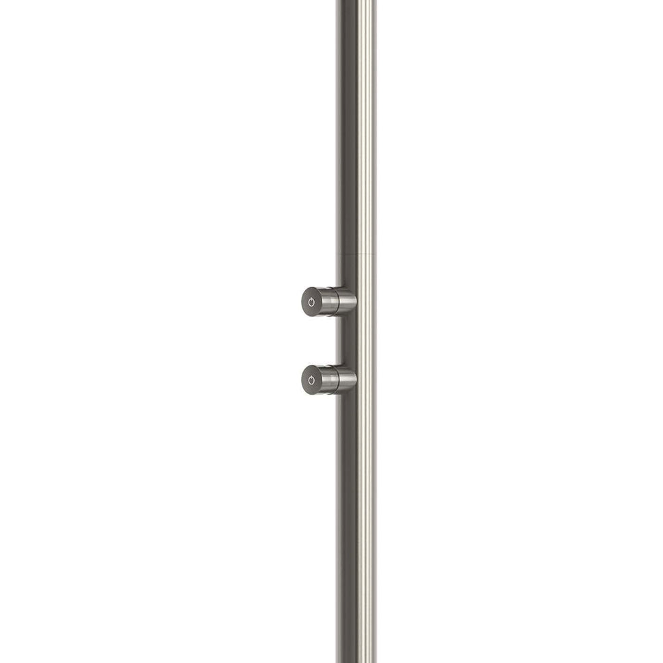 Sined Quartu Acero Inoxidable 316l Ducha y Lavapies h 2289 cm Gunmetal Acero Inoxidable Conexiones Base Ocultas