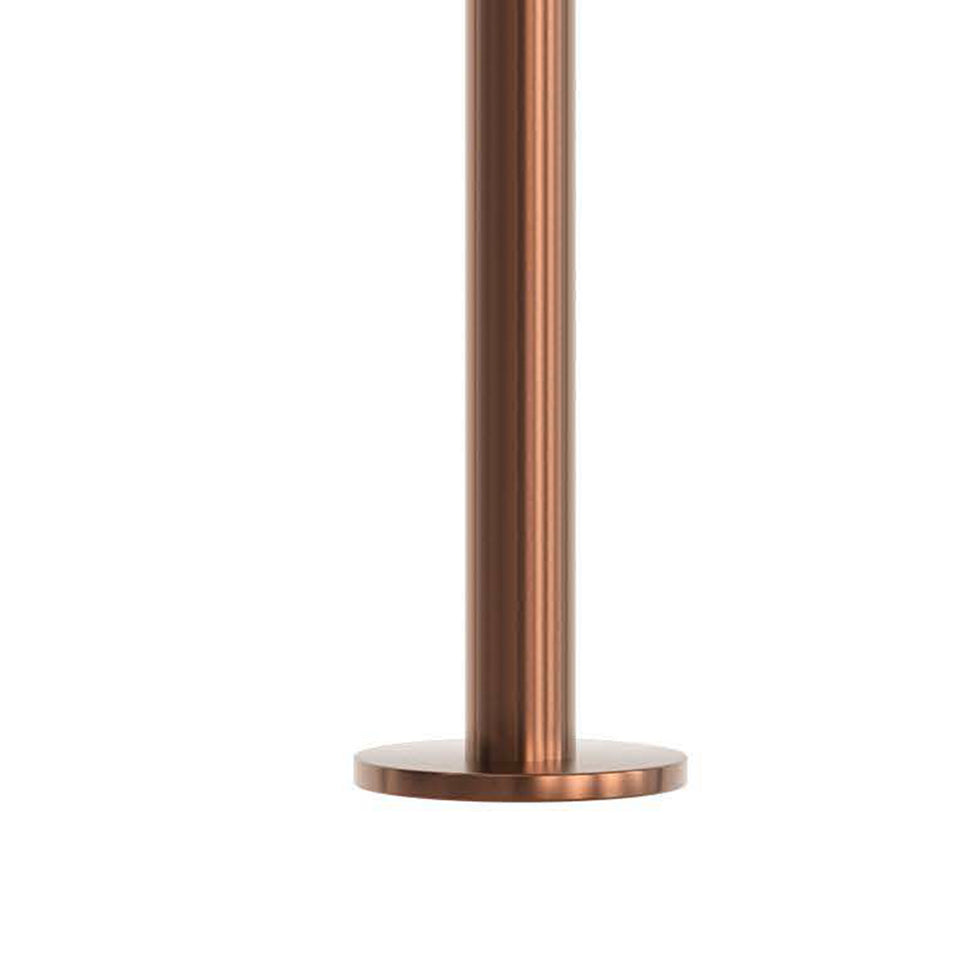 Sined Quartu Acero Inoxidable 316l Ducha Exterior con Rociador y Lavapies h 2289 cm Inox Oro Rosa Con Rociador Desviador y Lavapies