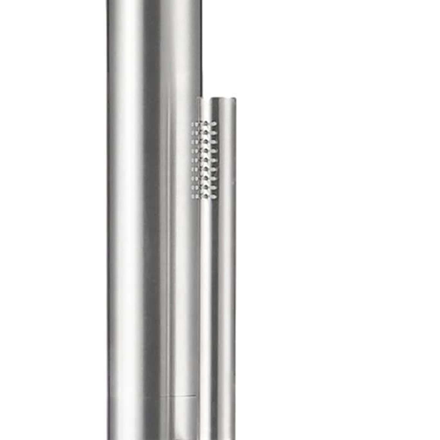 Ducha Exterior Con Mezclador y Teleducha Satinado Sined