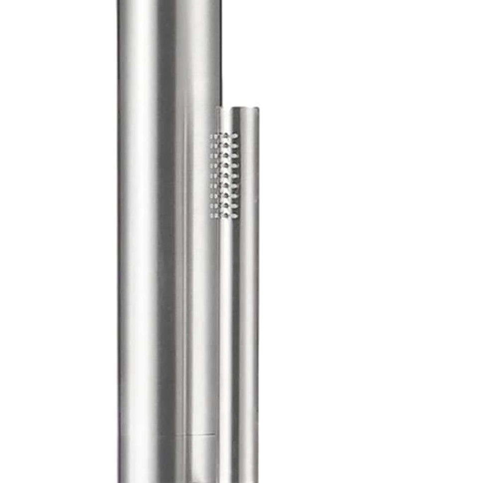 Ducha Exterior Con Mezclador y Teleducha Satinado Sined