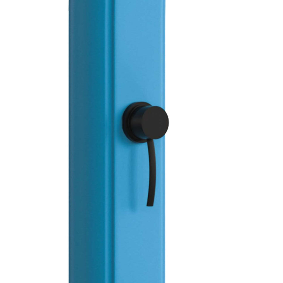 Sined gebogene Polyethylen-Duschheizsohle mit Fußwascher 25 Lt Blue