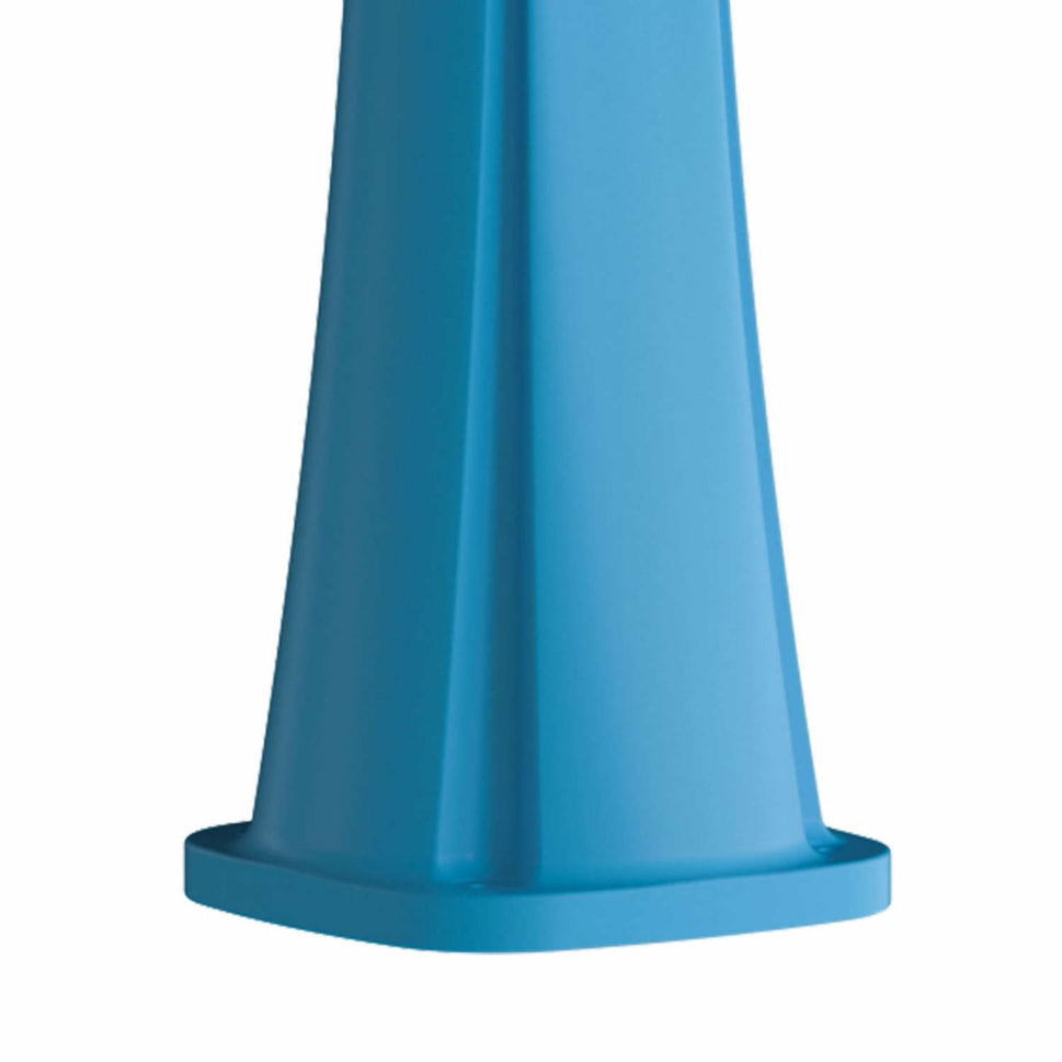 Sined gebogene Polyethylen-Duschheizsohle mit Fußwascher 25 Lt Blue