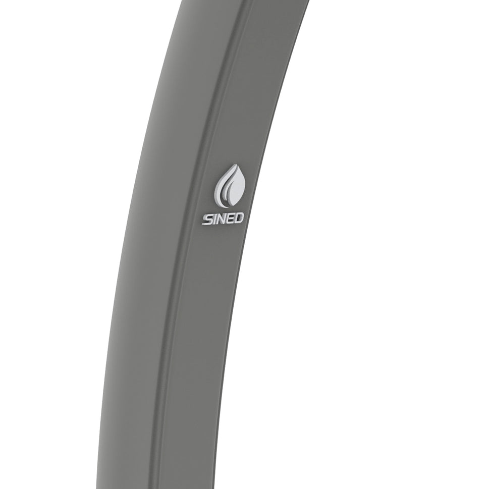 Sined Sole Grigia Solardusche für gebogenen Polyethylen-Pool mit grauem Fußbad