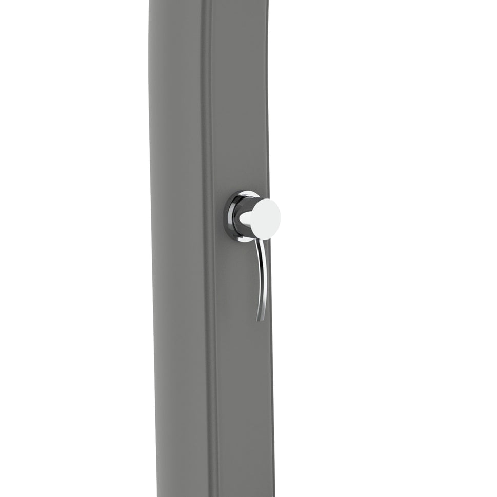 Sined Sole Grigia Solardusche für gebogenen Polyethylen-Pool mit grauem Fußbad