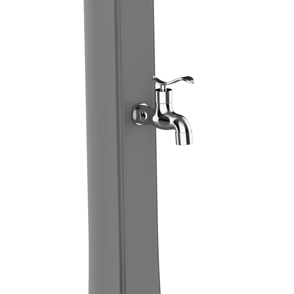 Sined Sole Grigia Solardusche für gebogenen Polyethylen-Pool mit grauem Fußbad