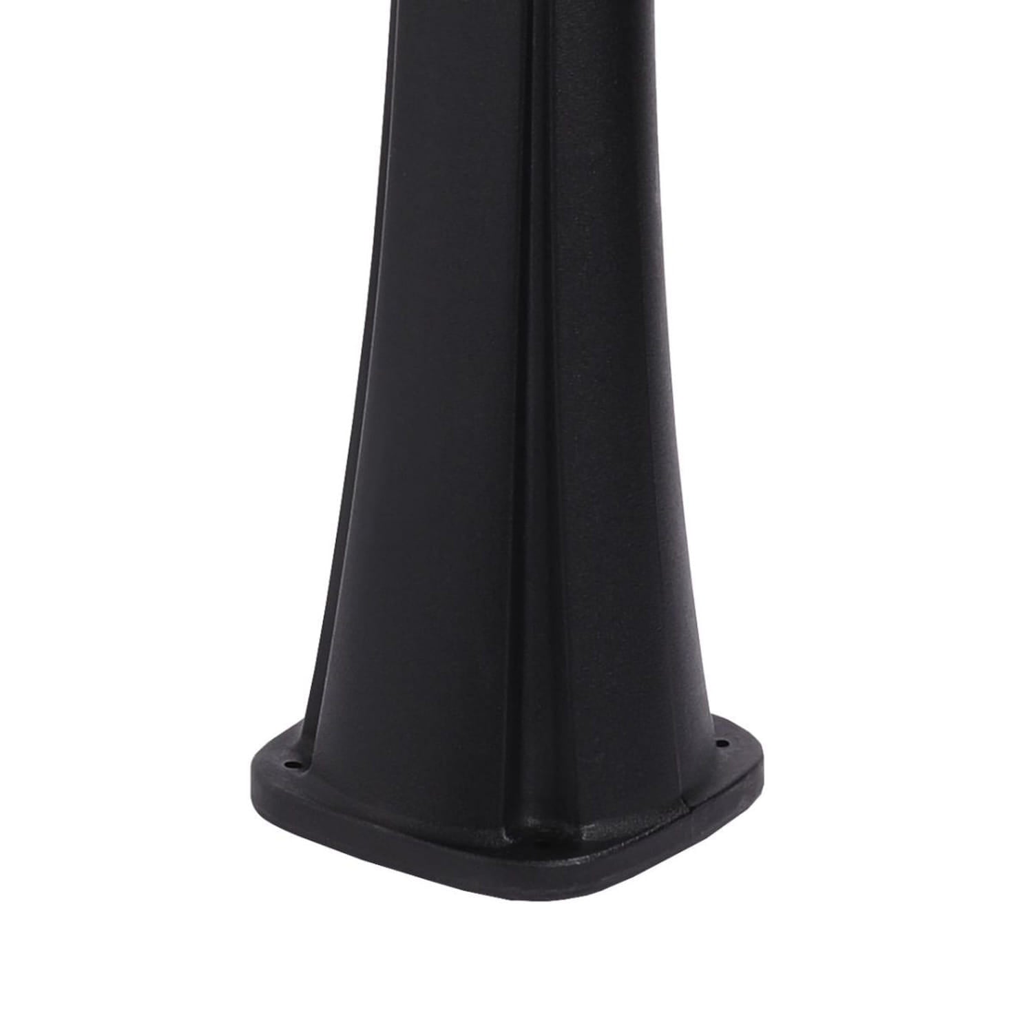 Douche Extérieure Jardin Solaire Noire Sole Nera Avec Pommeau Rond Réservoir 25l Robinet Lave-pieds Hauteur 226 Cm Structure Courbée En Polyéthylène HD Douche Solaire Avec Filtre à Calcaire Et Couvercle Sined