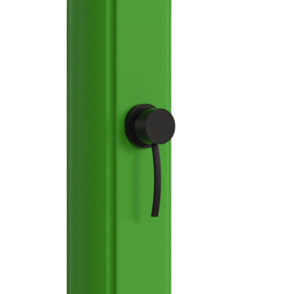 Sined Sole Curve Polyethylen-Dusche mit Solarheizung und grünem Fußbad