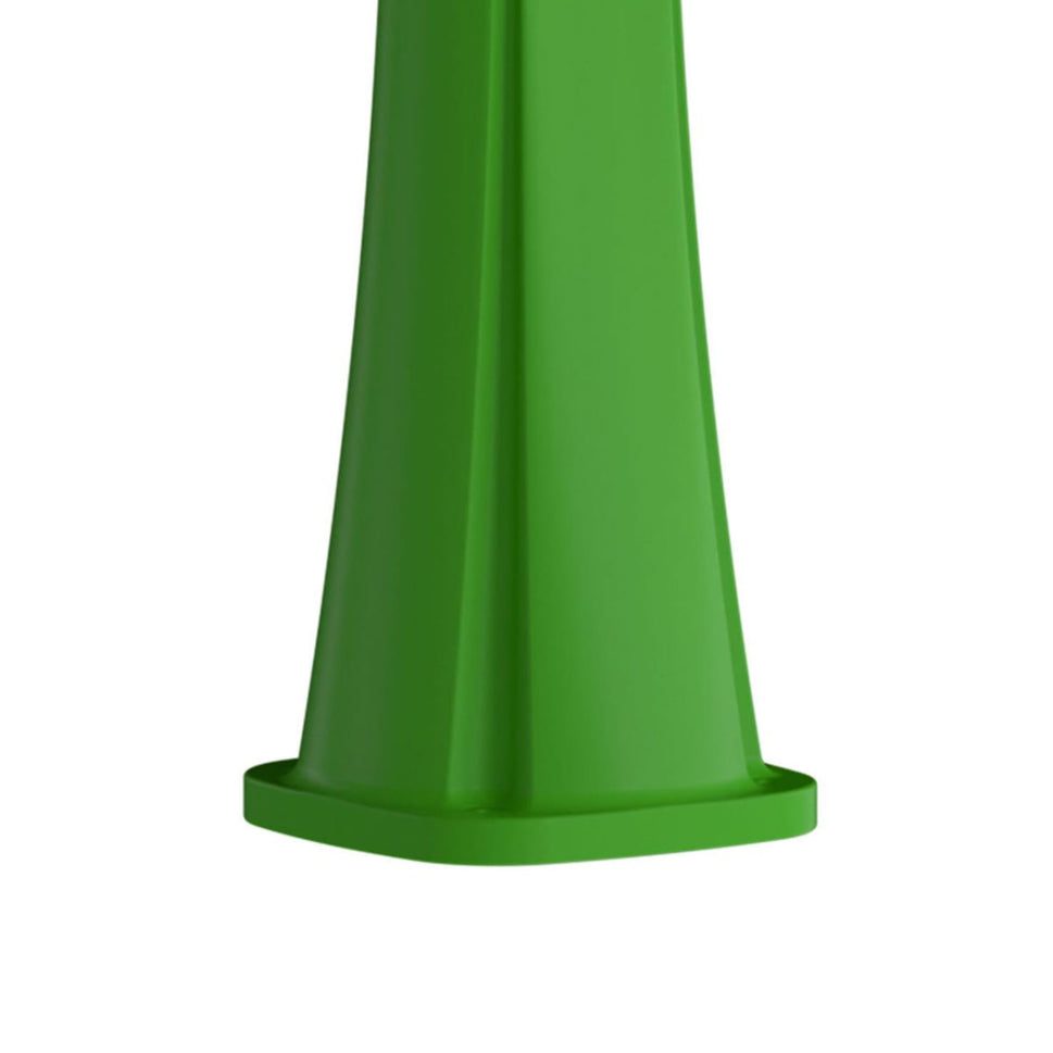 Sined Sole Curve Polyethylen-Dusche mit Solarheizung und grünem Fußbad