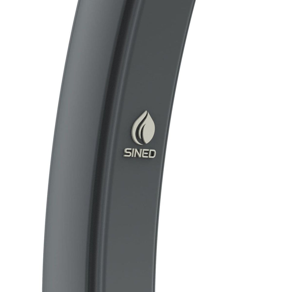 Sined Sole Xxl Dusche mit Solarheizung in Polyethylentank 40 Lt Grau