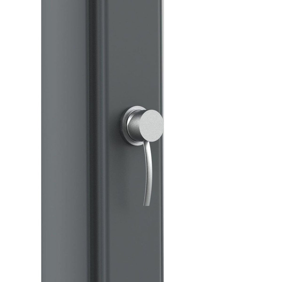 Sined Sole Xxl Dusche mit Solarheizung in Polyethylentank 40 Lt Grau