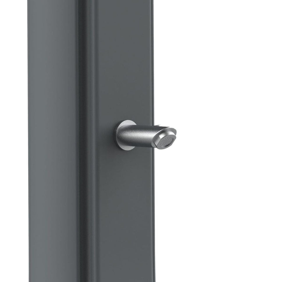 Sined Sole Xxl Dusche mit Solarheizung in Polyethylentank 40 Lt Grau