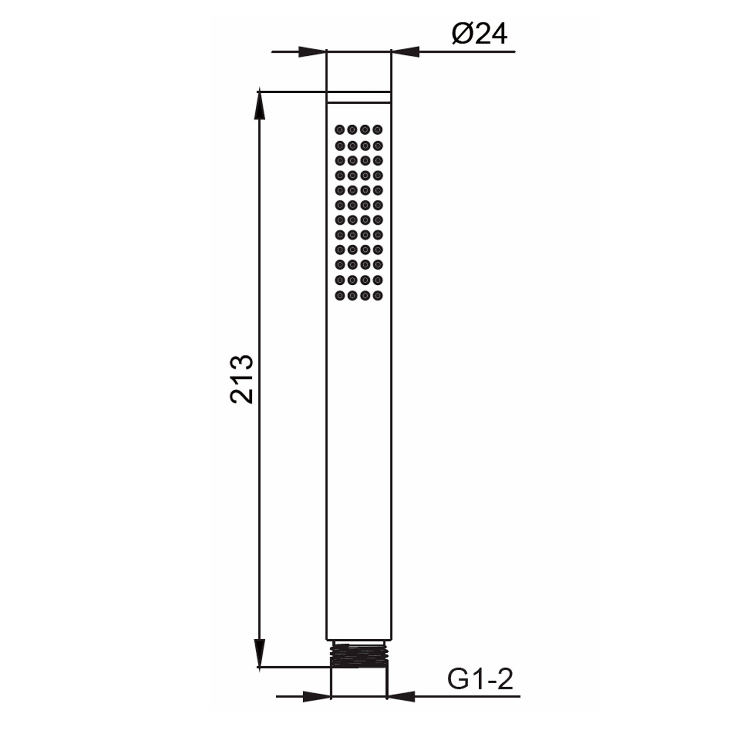 SINED Doccetta color oro en acero 316L con acabado PVD conexión universal compatible con duchas interiores y exteriores alta resistencia al desgaste diseno moderno Levante