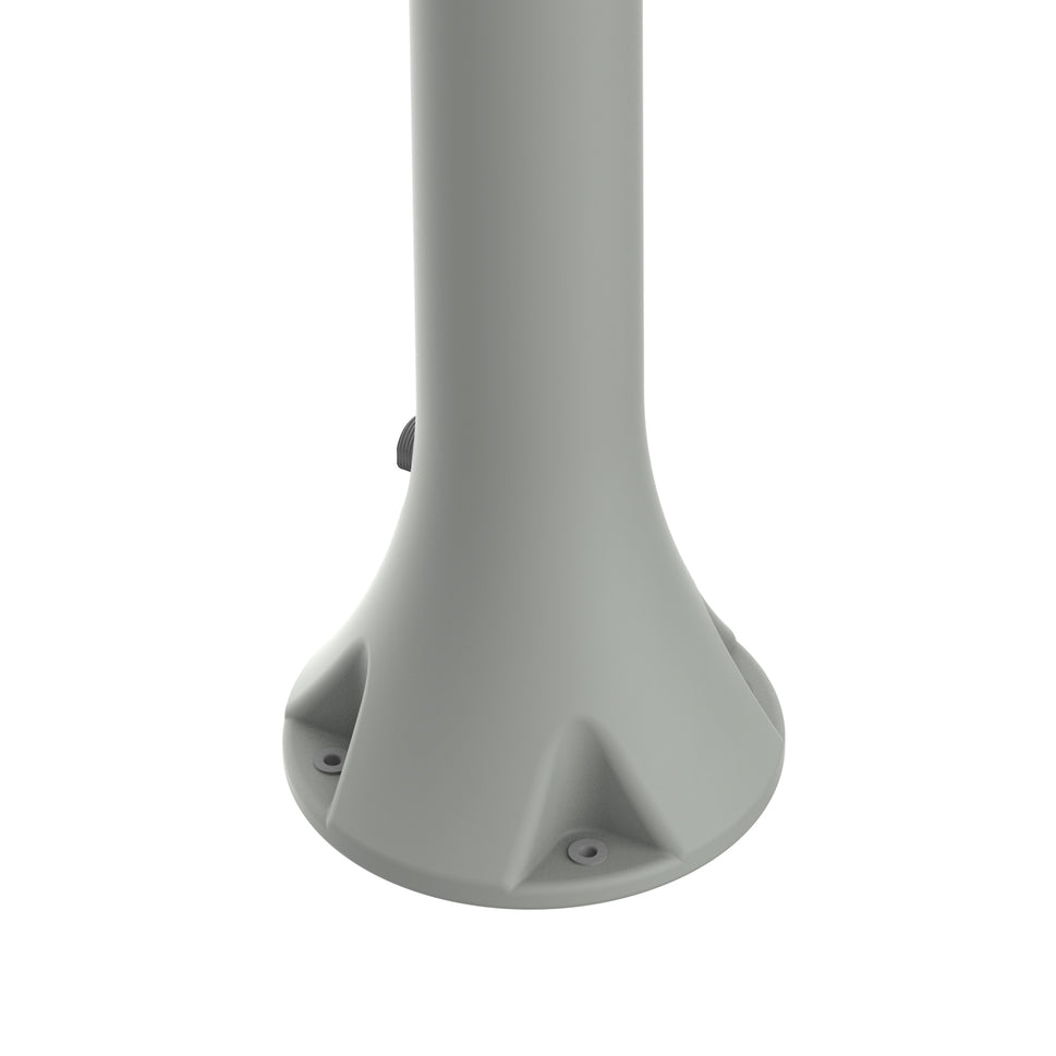 Fontaine de jardin en polyéthylène Sined Acqua Pro avec connexion latérale, montage facile, gris tourterelle