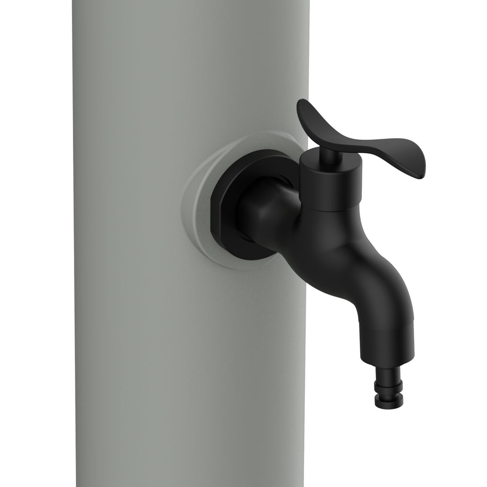 Fontaine d'eau en polyéthylène pour extérieur non traitée avec connexion d'eau latérale en polyéthylène haute résistance