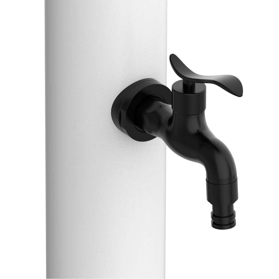 Fuente de Jardín Blanca en Aluminio para Riego de Espacios Exteriores con Conexión Lateral y Compatible con Accesorios Rápidos Incluye Todo para Montaje Fácil SINED FONTANA ALU ACQUA BIANCA