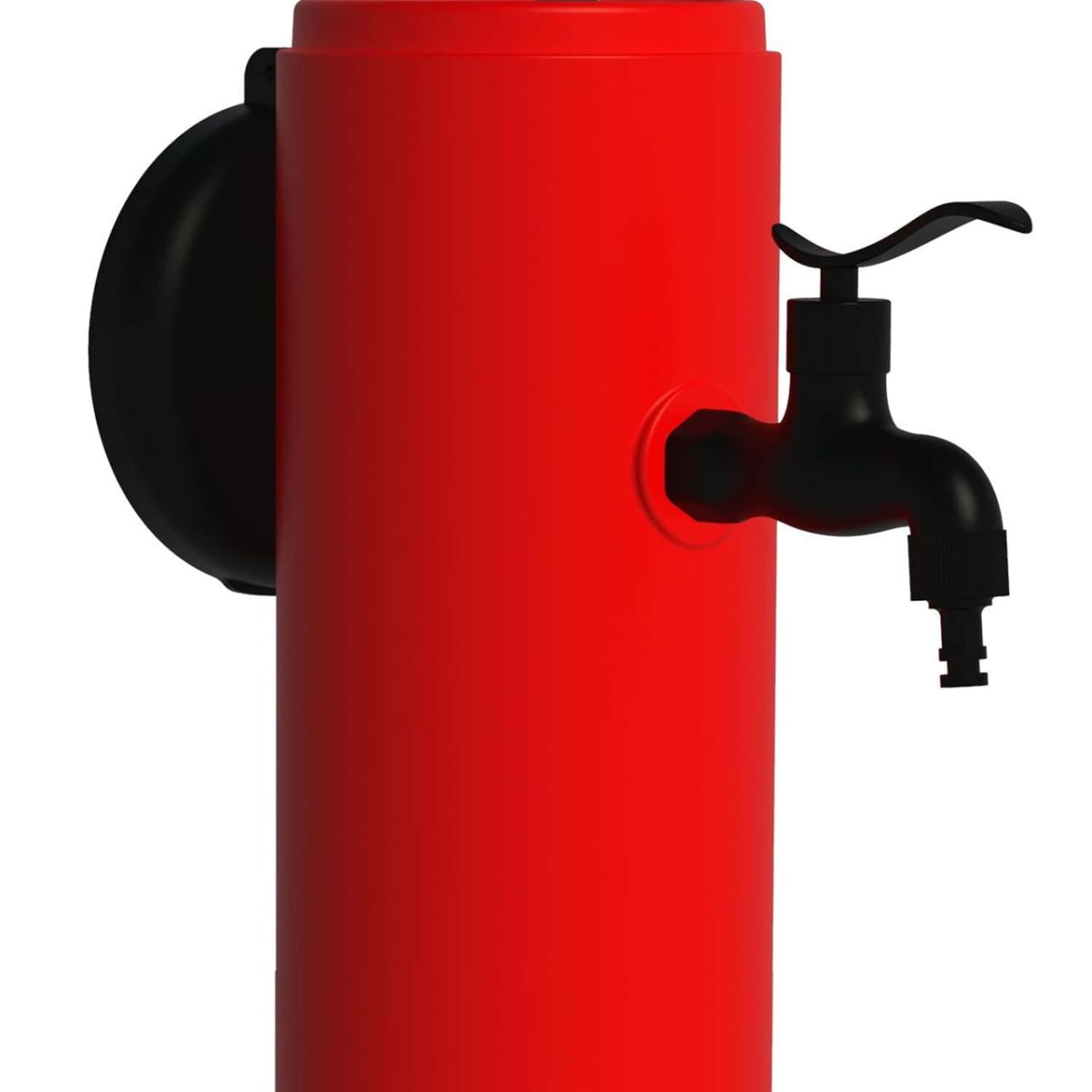 Fontaine de jardin Tritone Pro rouge avec double connexion et panier Sined