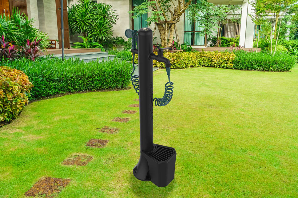 Sined Pro Source De Jardin Avec Seau En Polyéthylène De 5 l Pistolet De Pulvérisation Noir