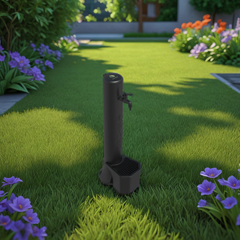 Sined Triton Kit Composé D'une Source et D'un Seau de 5 Litres en Polyéthylène Noir Fabriqué en Polyéthylène HD