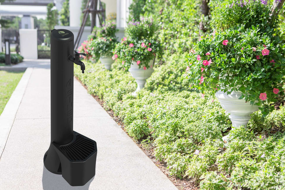 Sined Triton Kit Composé D'une Source et D'un Seau de 5 Litres en Polyéthylène Noir Fabriqué en Polyéthylène HD