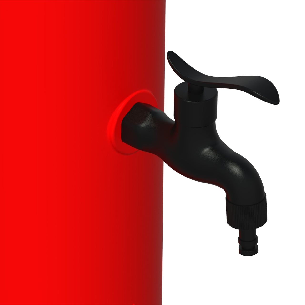 Kit Sined Triton Composé d'une Source et d'un Seau de 5 Litres en Polyéthylène Rouge Fabriqué en Polyéthylène HD