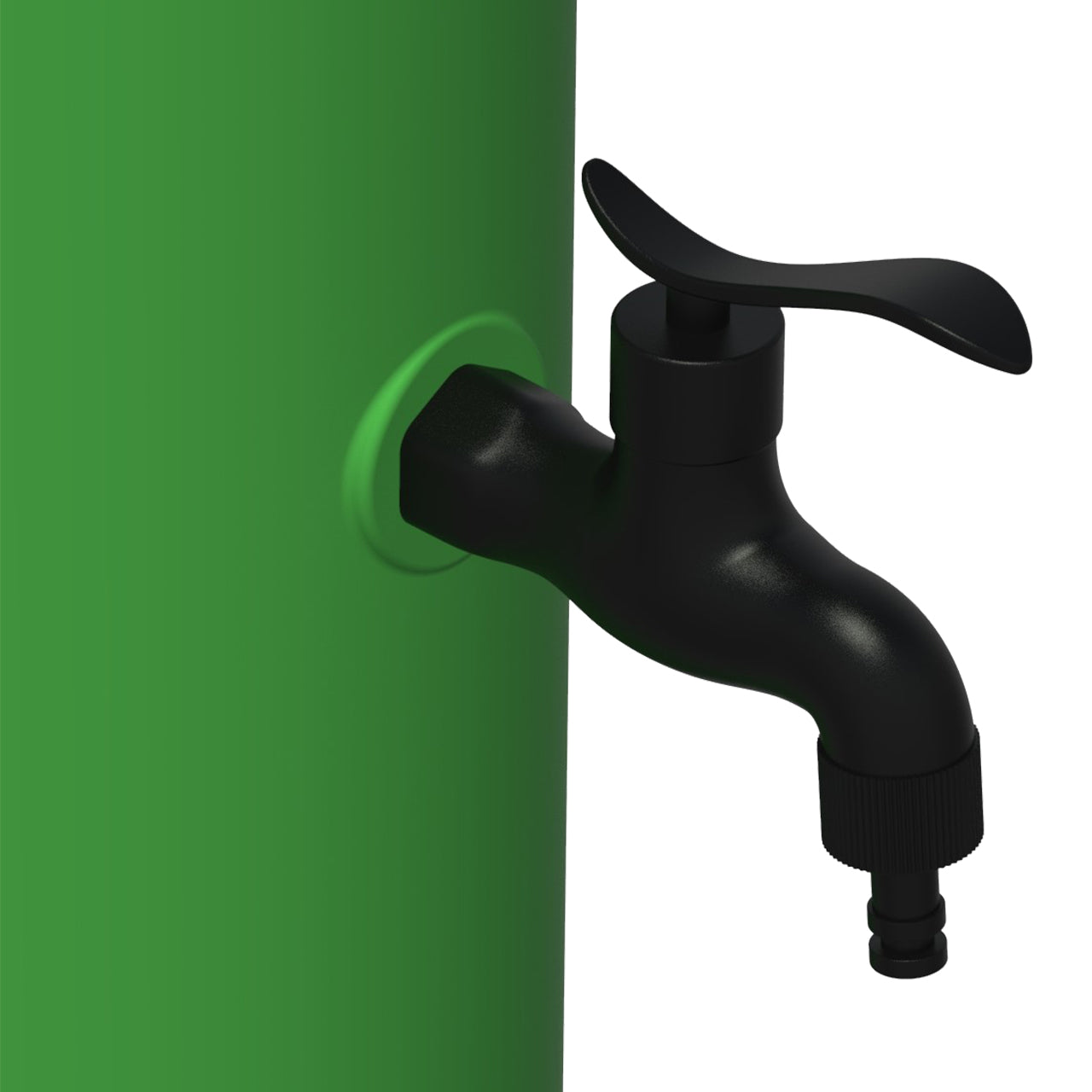 Kit De Fuente De Exterior Sined Triton y Cubo De 5 Litros De Polietileno Hd Verde