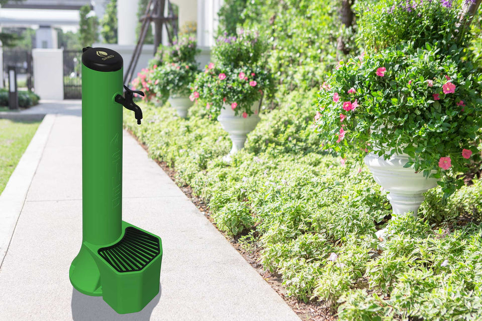 Kit De Source Extérieure Sined Triton et Seau de 5 Litres en Polyéthylène HD Vert