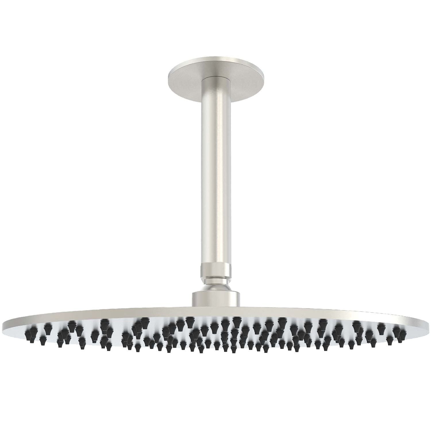 Kit de brazo y alcachofa de ducha SINED Ducha de techo Acero inoxidable satinado Ducha de 30cm Acero inoxidable 316L Instalación Interior y Exterior Diseno Resistente a la Corrosión Modelo LEVANTE